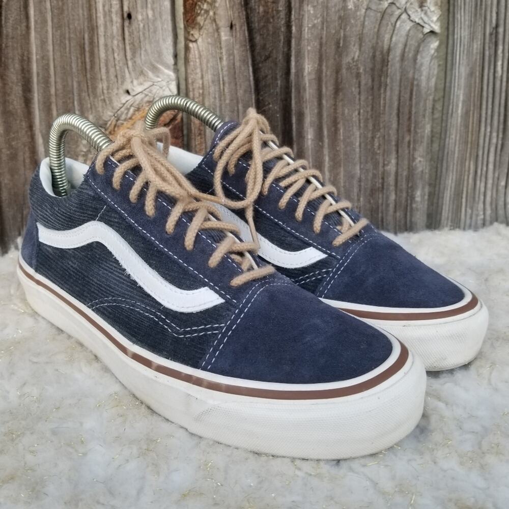 Ultra Cush Vans Corduroy Suede Sneakers Style 36 Size 8.5 Blue Old School Skate